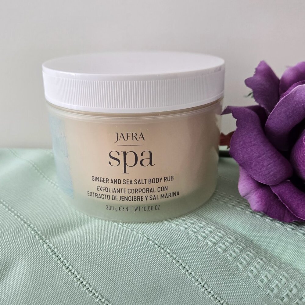 JAFRA Spa Ginger & Sea Salt Body Rub 10.58 oz NWT Exfoliating Scrub